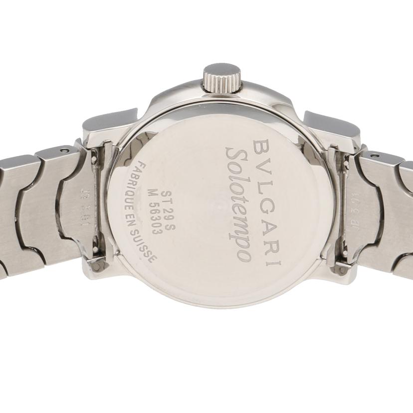 BVLGARI ブルガリ/ソロテンポ/クオーツ/ブラック文字盤/ST29S//ABランク/91