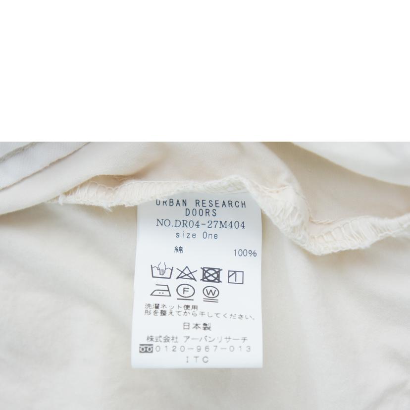 URBAN RESERCH DOORS アーバンリサーチドアーズ/カラージップパーカー/アイボリー/DR04-27M404//ABランク/64