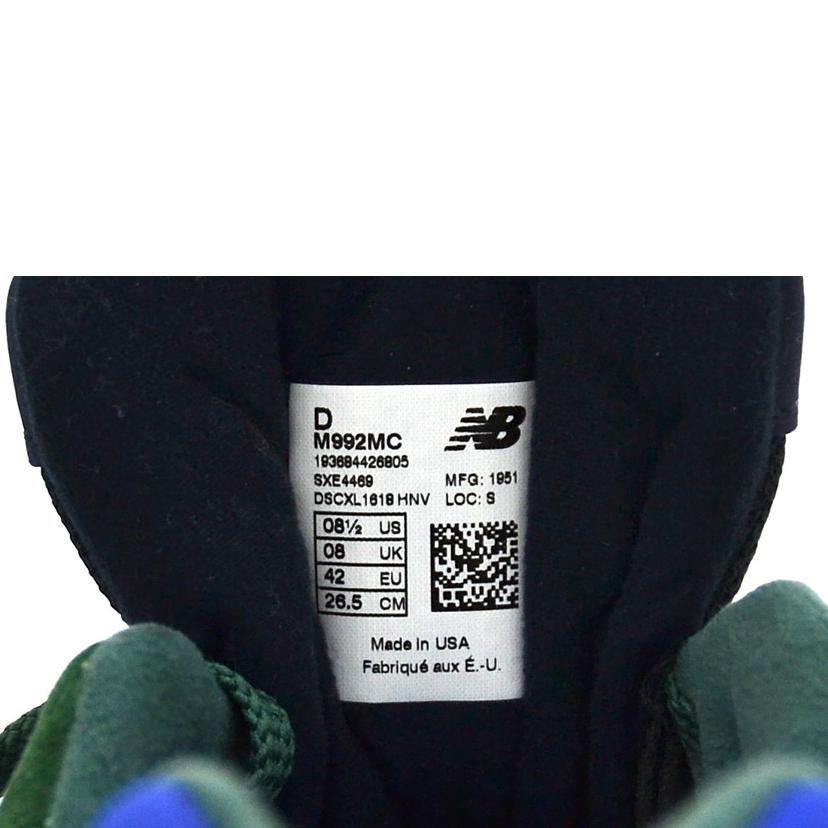 New balance ニューバランス/スニーカー/M992MC//SAランク/75