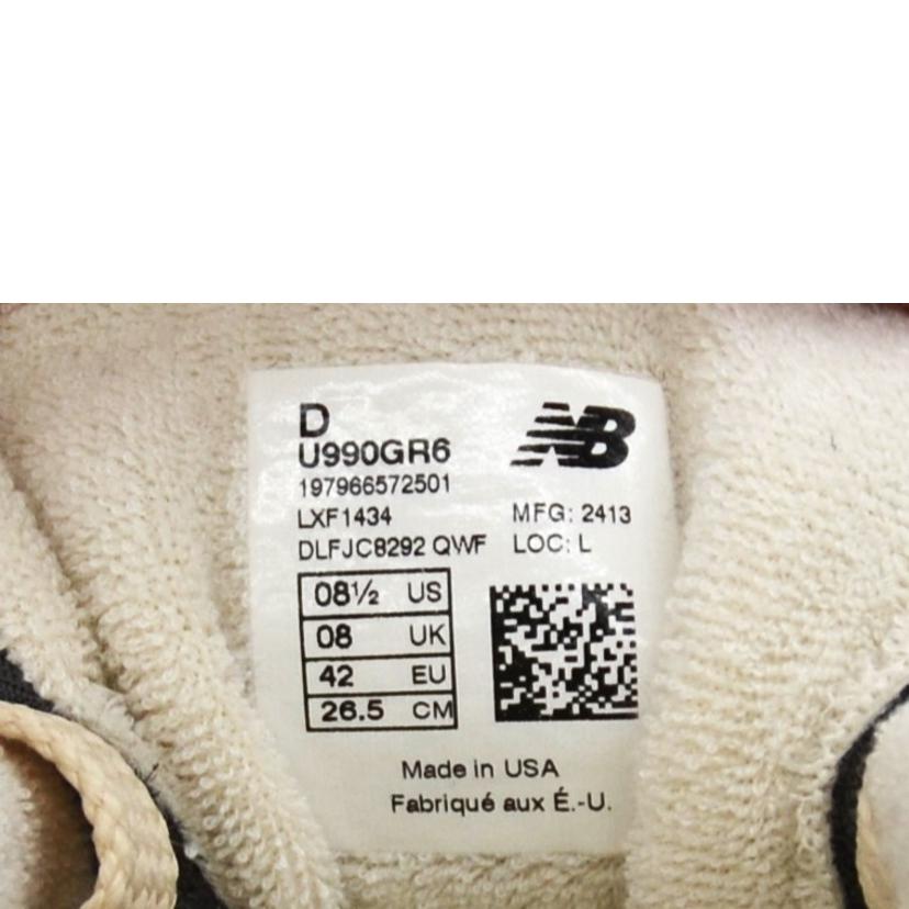 New balance ニューバランス/スニーカー/U990GR6//SAランク/75