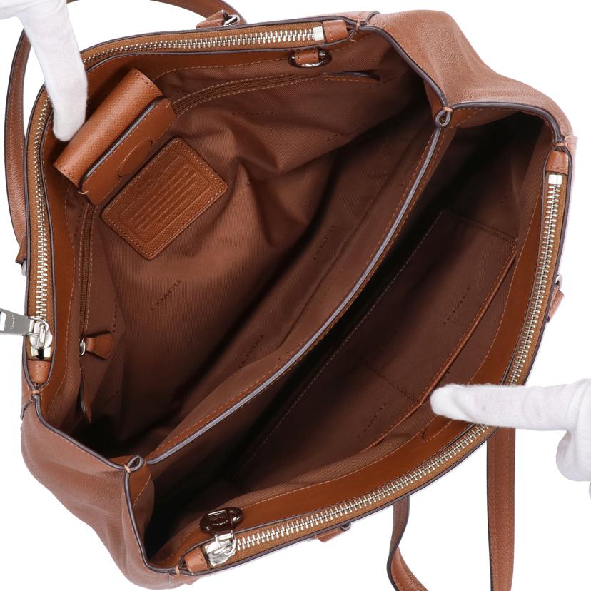 COACH コーチ/グレインレザーダブルジップキャリーオール/36878//E15**/Aランク/18