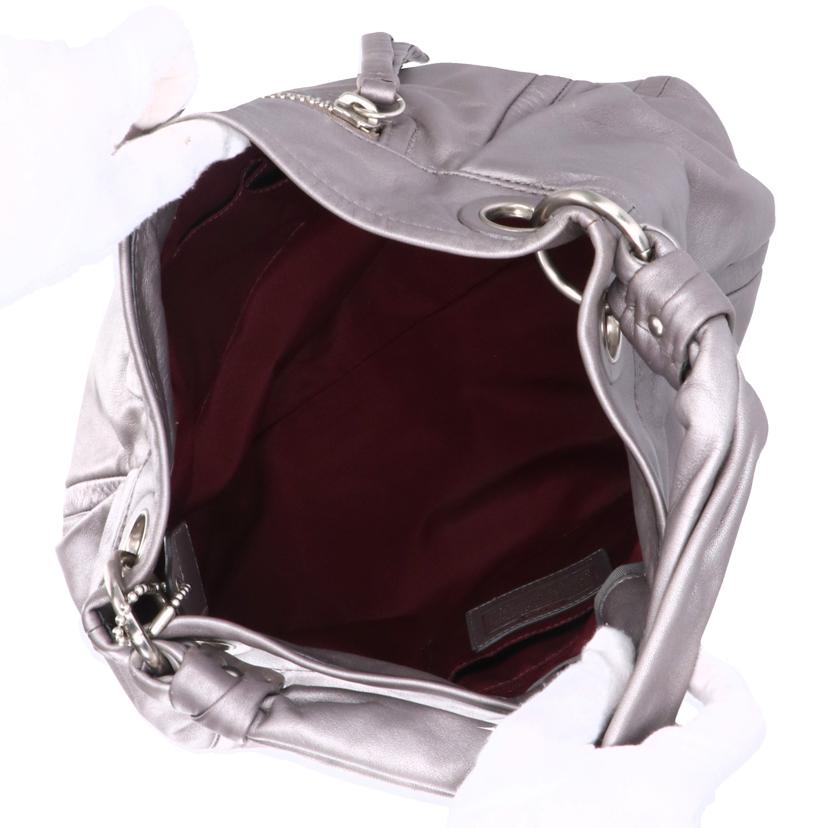 COACH コーチ/パーカープリーテッドレザーセミショルダーバッグ/F13411//D10**/Aランク/18