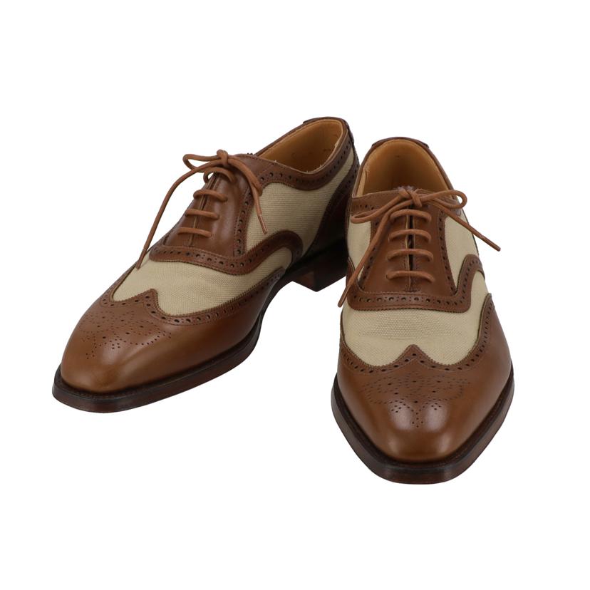 CROCKETT&JONES クロケットアンドジョーンズ/ツートン レザー×キャンバス ウイングチップシューズ/GERRARD3//X39948/SAランク/20