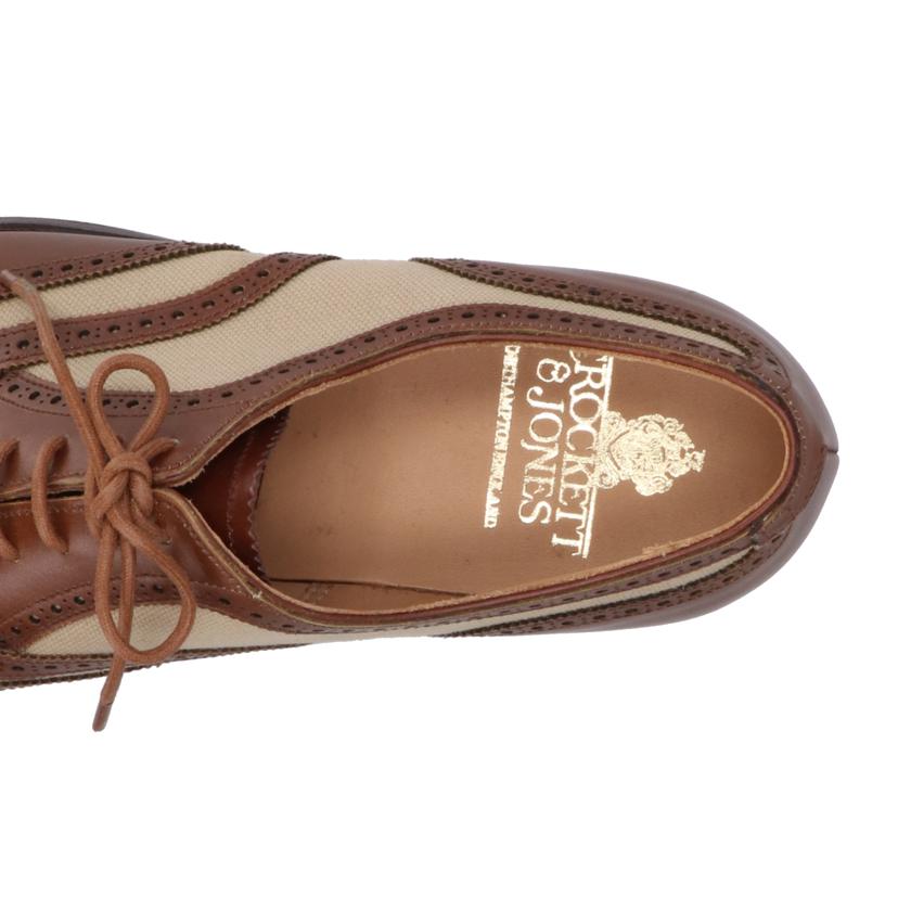 CROCKETT&JONES クロケットアンドジョーンズ/ツートン レザー×キャンバス ウイングチップシューズ/GERRARD3//X39948/SAランク/20