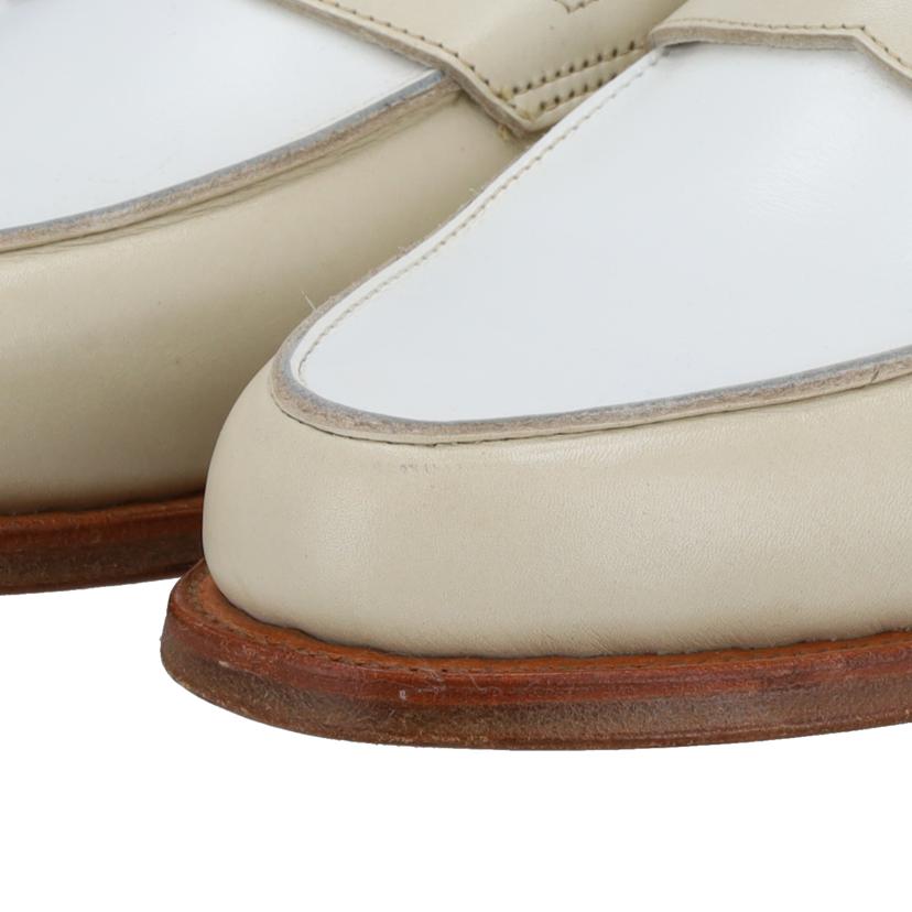 CROCKETT&JONES クロケットアンドジョーンズ/コインローファー/ホワイト×アイボリー/POOLE//X38658/SAランク/20