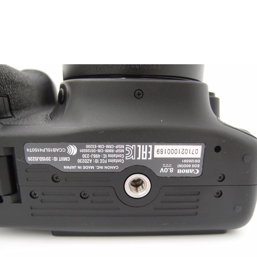 Canon キャノン/デジタル一眼レフカメラ レンズキット/EOS 80D EF-S18-55 IS STM レンズキット//417204057190/Aランク/69