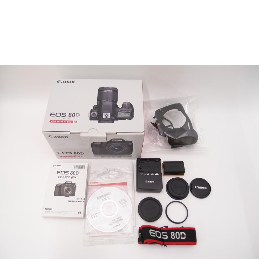 Canon キャノン/デジタル一眼レフカメラ レンズキット/EOS 80D EF-S18-55 IS STM レンズキット//417204057190/Aランク/69