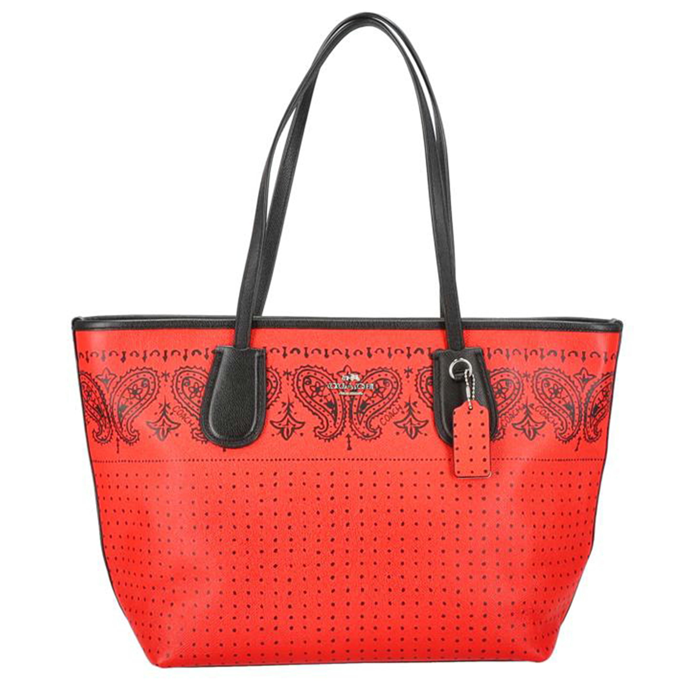 COACH コーチ/タクシーグレインレザーバンディットジップトート/36357//L14**/Aランク/18