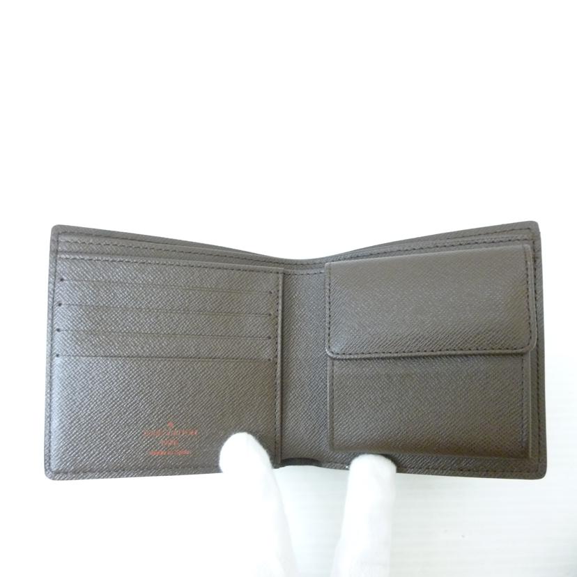 LV ルイヴィトン/ポルトフォイユ・マルコ/ダミエ/エベヌ/N61675//CA2***/Aランク/88