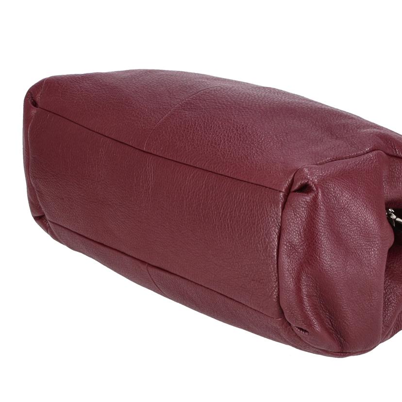 COACH コーチ/ペブルドレザーフィービーショルダートートバッグ/ボルドー/F35723//E16**/Aランク/18