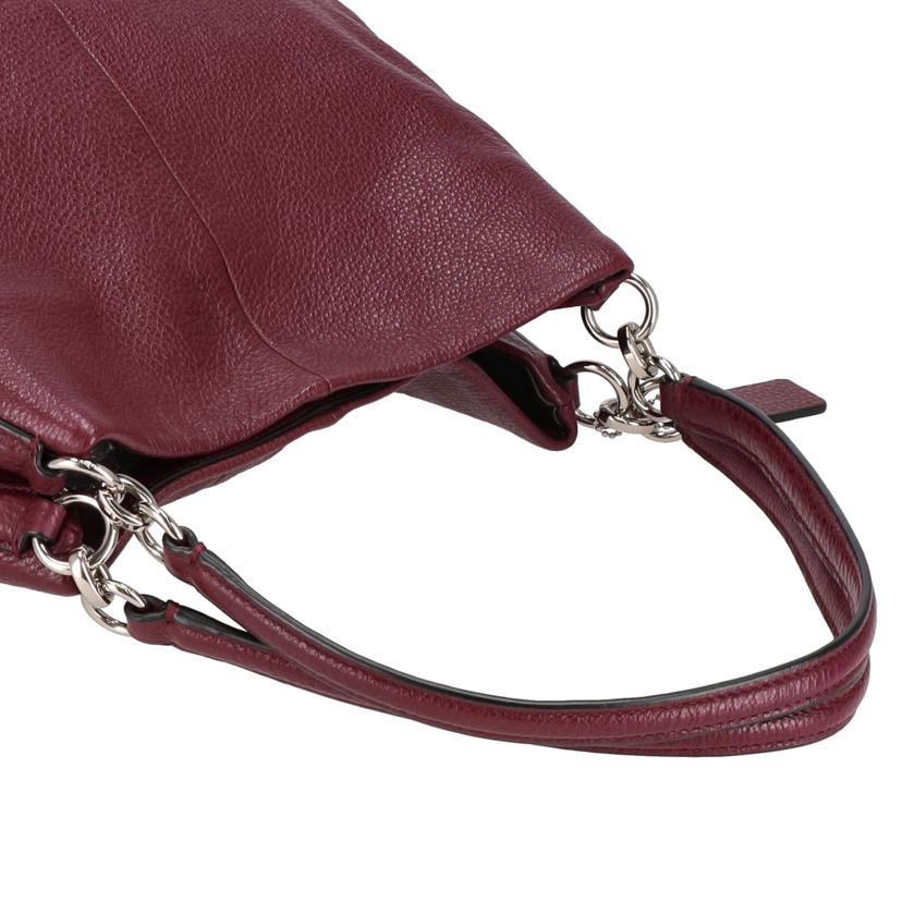 COACH コーチ/ペブルドレザーフィービーショルダートートバッグ/ボルドー/F35723//E16**/Aランク/18