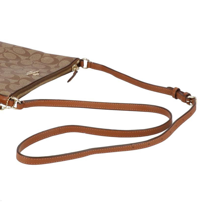 COACH コーチ/PVCシグネチャーショルダーバッグ/ブラウン/F35940//M15**/Aランク/18