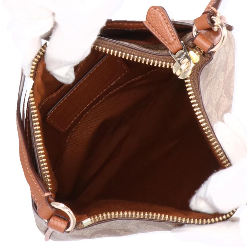 COACH コーチ/PVCシグネチャーショルダーバッグ/ブラウン/F35940//M15**/Aランク/18