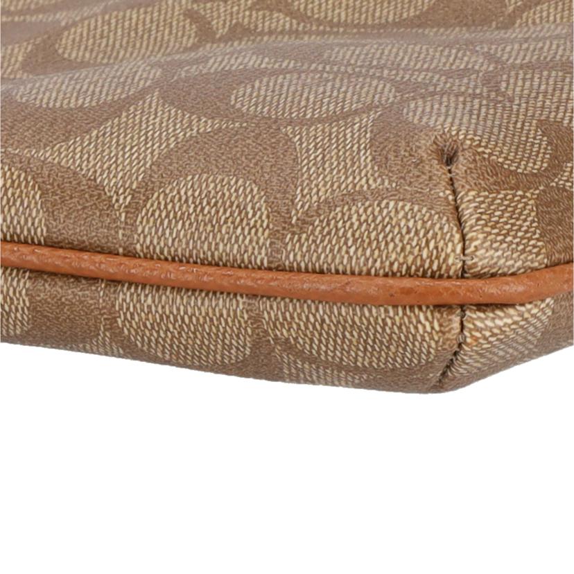 COACH コーチ/PVCシグネチャーショルダーバッグ/ブラウン/F35940//M15**/Aランク/18