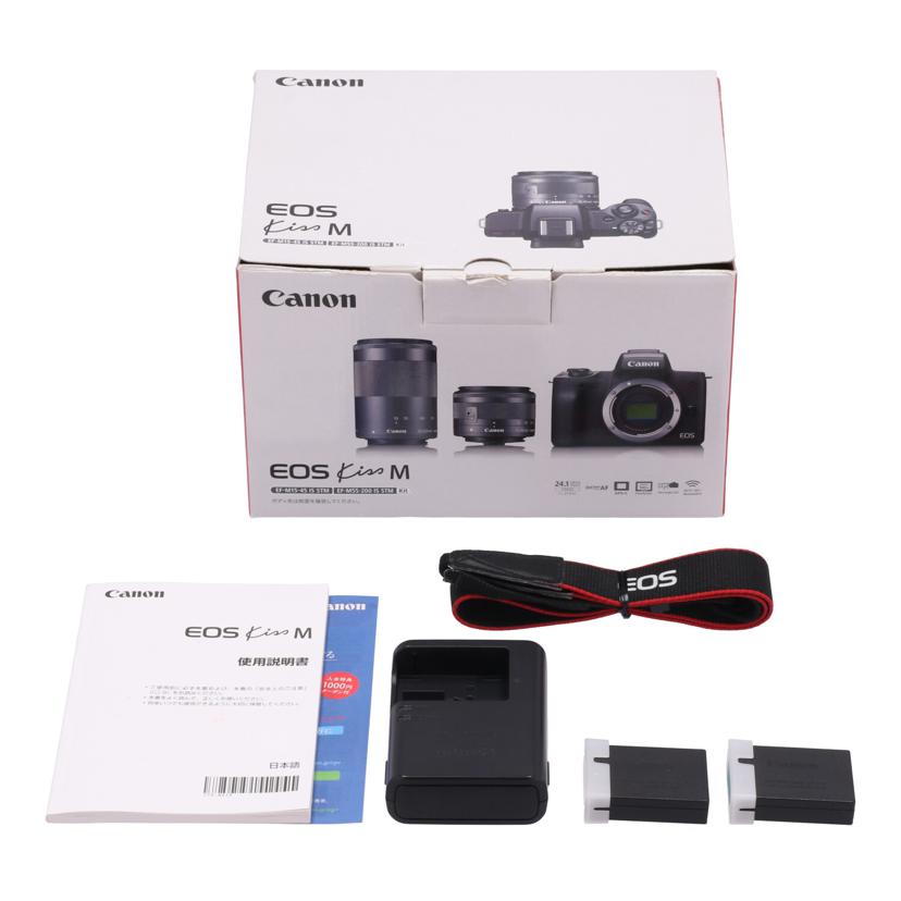 Canon キヤノン/ミラーレス一眼ダブルズームキット/EOS Kiss M ダブルズームキット//111030001527/Bランク/69