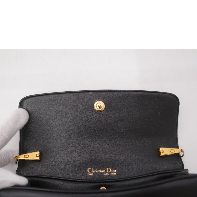 ChistianDior クリスチャンディオール/ヴィンテージクラッチバッグ/ブラック//ABランク/69