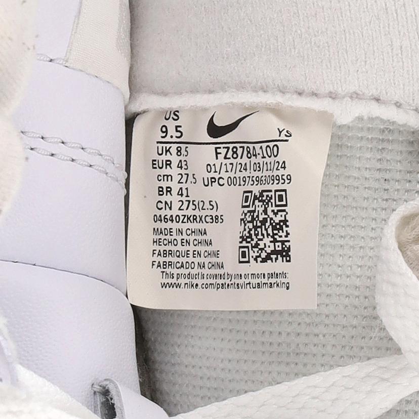 NIKE ナイキ/xSupremeエアフォース1/MID/SP/ホワイト/FZ8784-100//Sランク/69