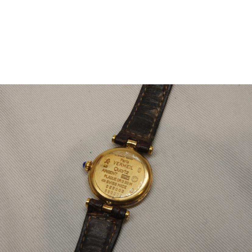Cartier カルティエ/925マストヴァンドームヴェルメイユレザーベルトQZ//025**********/Bランク/92
