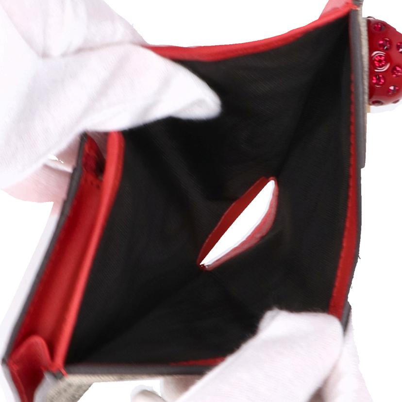 GUCCI グッチ/GGスプリームチェリーコンパクトウォレット/476050//114*/Aランク/77