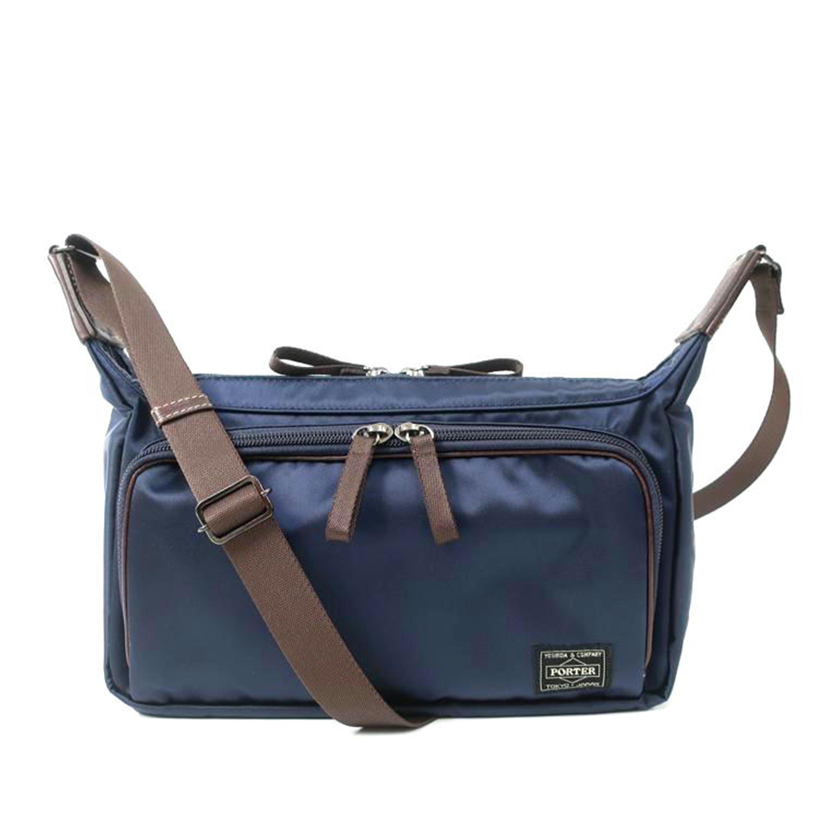PORTER ポーター/ショルダーバッグ ダブルファスナー ネイビー//Aランク/65