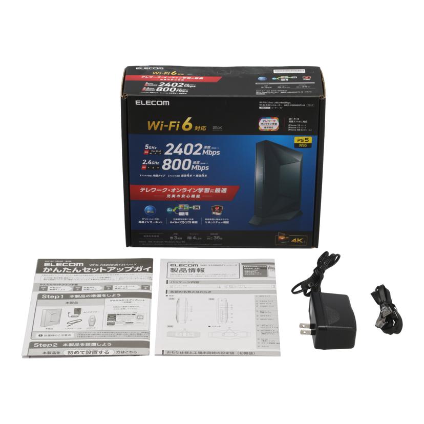 ELECOM エレコム/Wi-Fiギガビットルーター/WRC-X3200GST3-B//033AL205702573C/Bランク/81