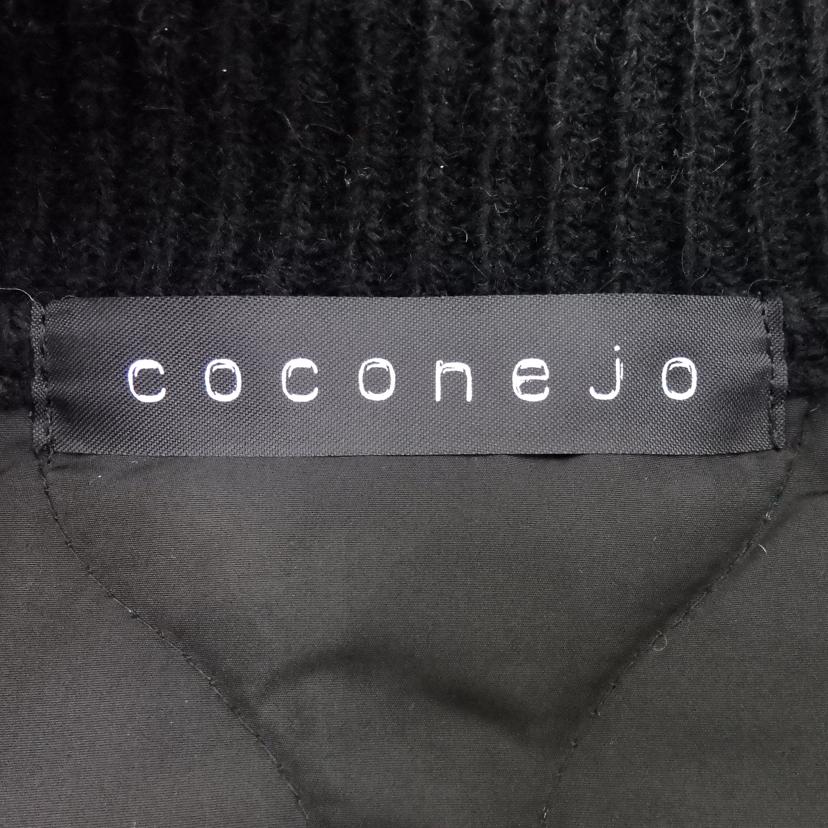 coconejo ココネジョ/袖JQニット・キルティング3異素材MIXミリタリーブルゾン/BB34-701//Aランク/77