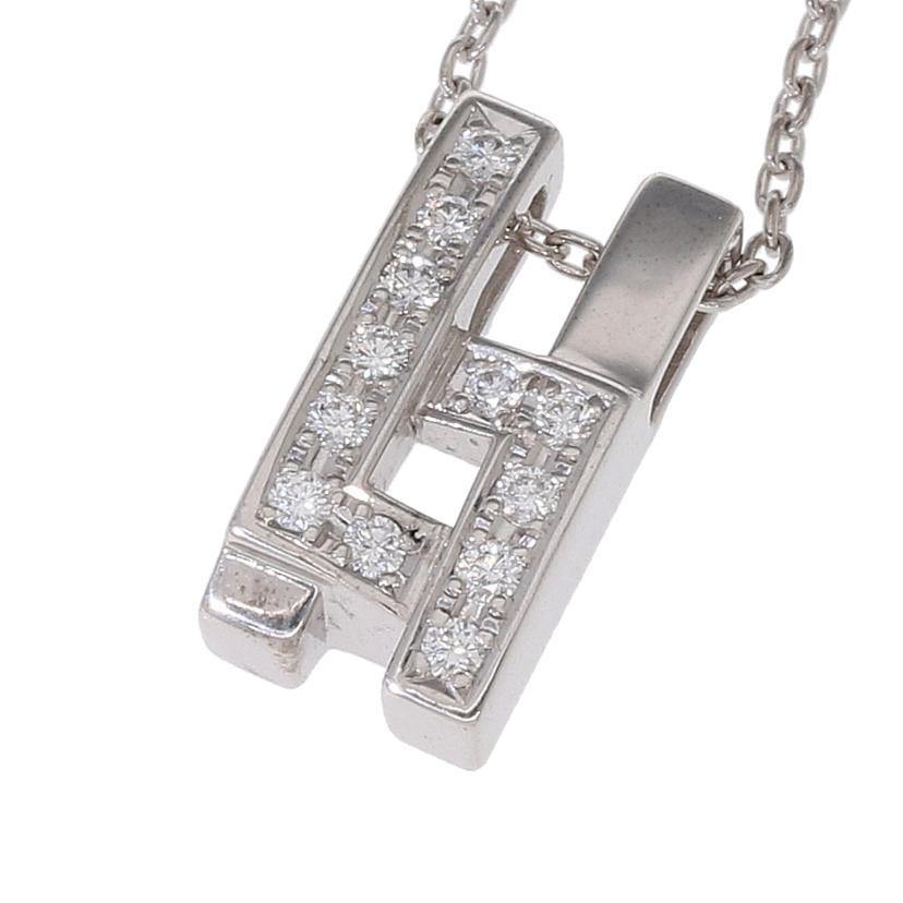 /K18ダイヤネックレス0.17ct//ABランク/75