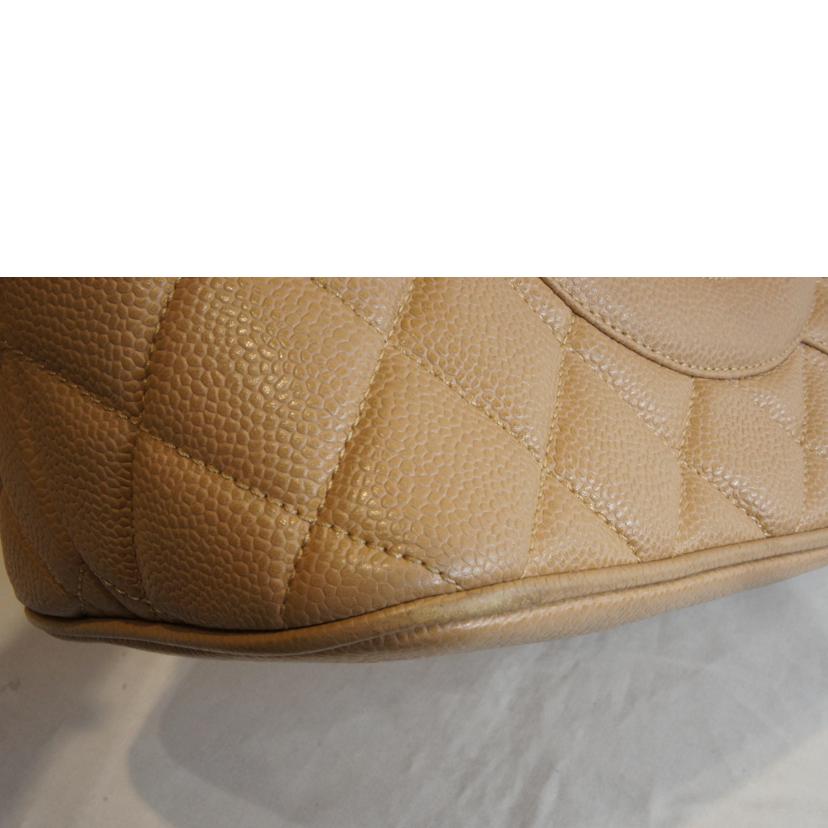CHANEL シャネル/キャビアスキン復刻トートベージュGD金具//801****/ABランク/92