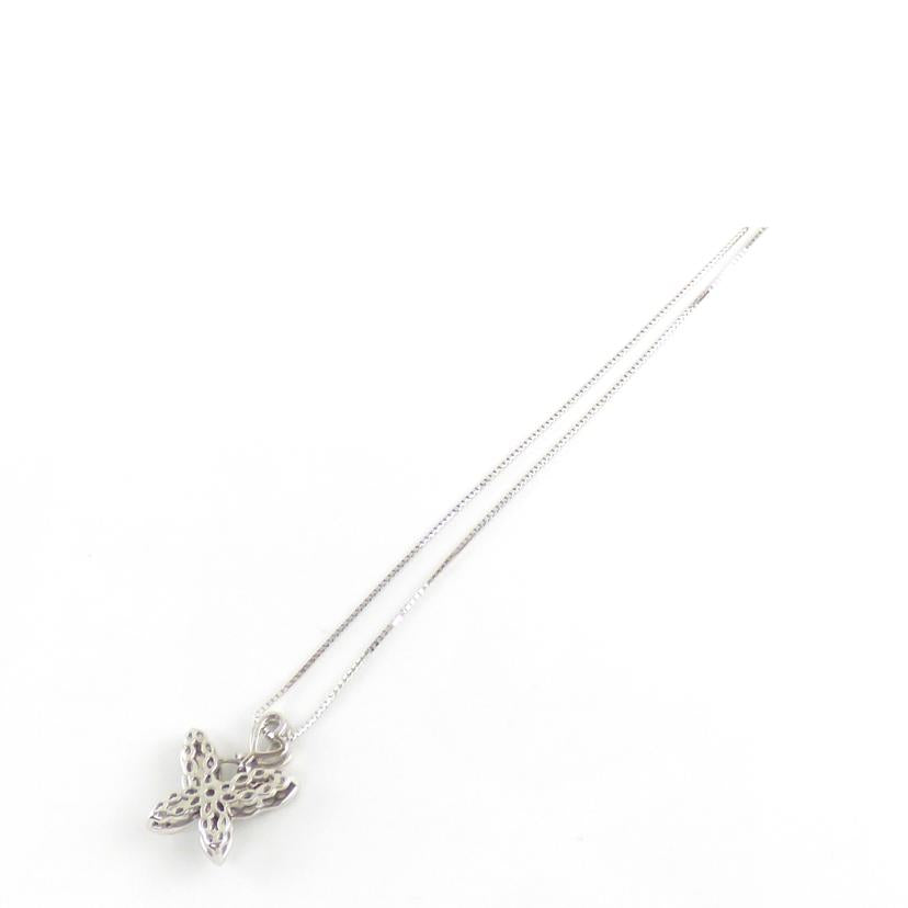 K18WGダイヤネックレス0.19//ABランク/64