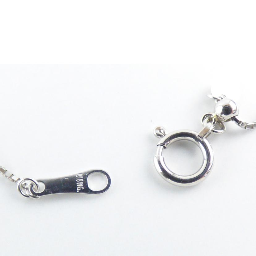 K18WGダイヤネックレス0.19//ABランク/64