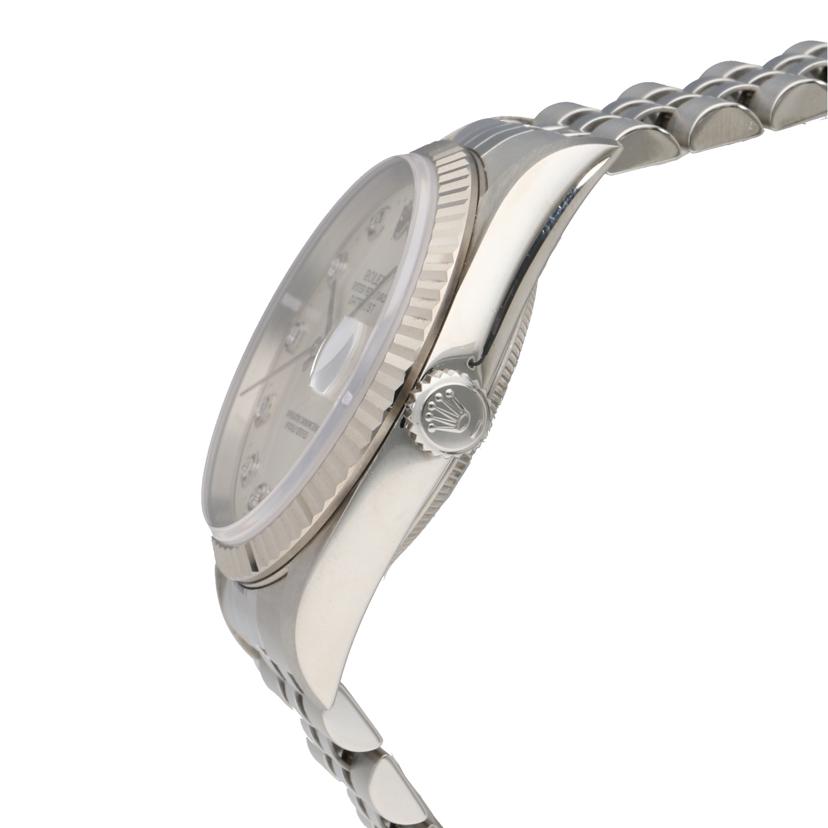 ROLEX ロレックス/デイトジャスト・シルバー/10P新ダイヤ/Y番/16234G//Y21****/Aランク/62