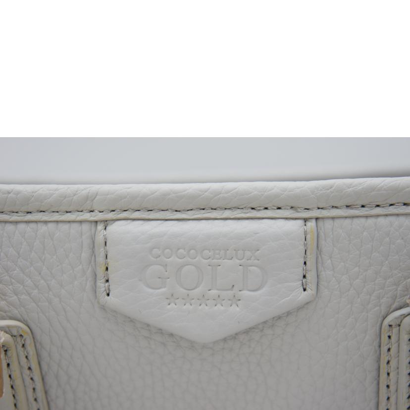 COCOCELUX GOLD ココセリュックスゴールド/牛革2wayレザーバッグ/グレー/205DA0365//Aランク/20