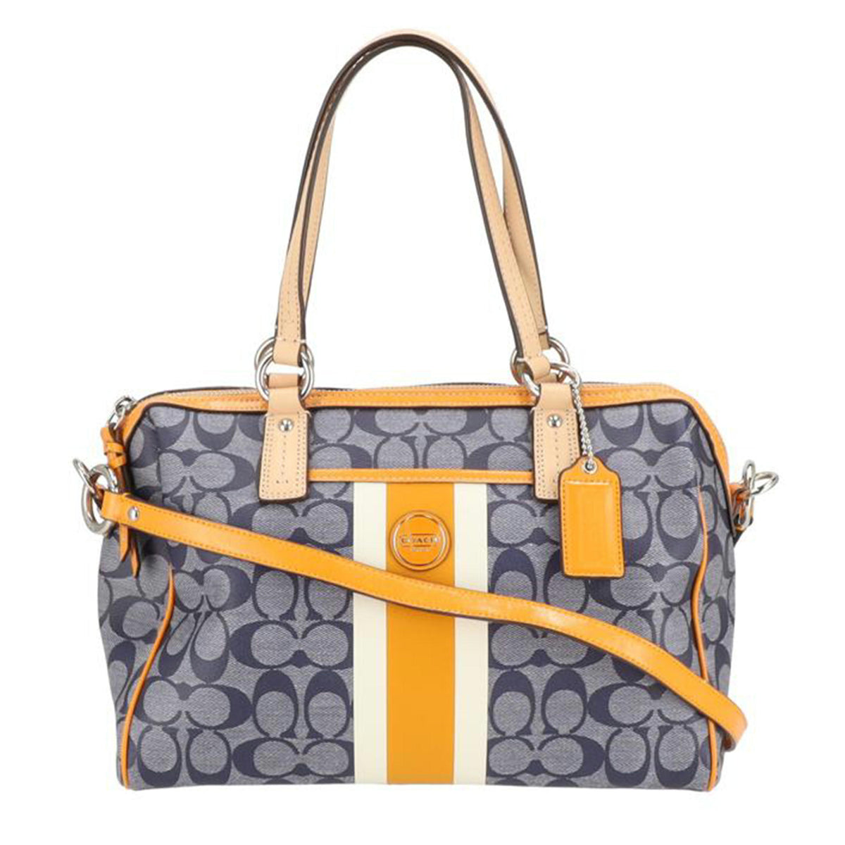 COACH コーチ/PVCシグネチャー/2WAYバッグ/ネイビー/F24362//E13**/ABランク/18