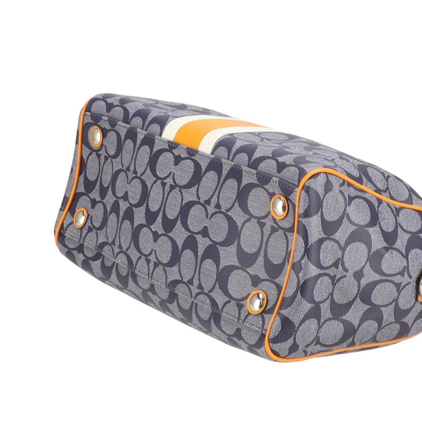 COACH コーチ/PVCシグネチャー/2WAYバッグ/ネイビー/F24362//E13**/ABランク/18