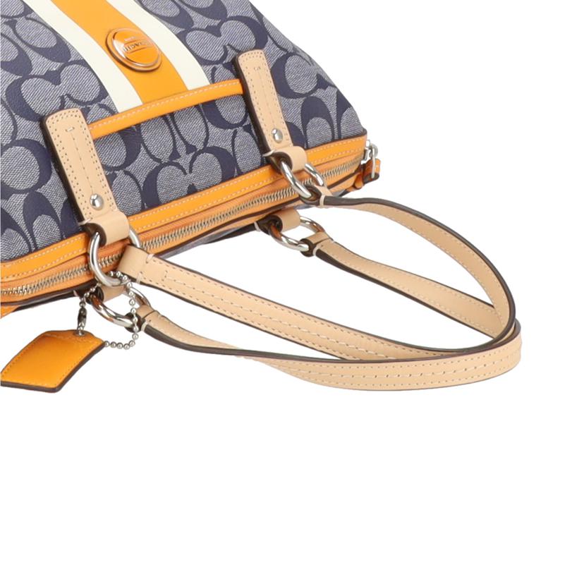 COACH コーチ/PVCシグネチャー/2WAYバッグ/ネイビー/F24362//E13**/ABランク/18