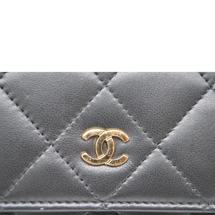 CHANEL シャネル/マトラッセラムスキンココマークレザー長財布/A50096//225****/Bランク/89