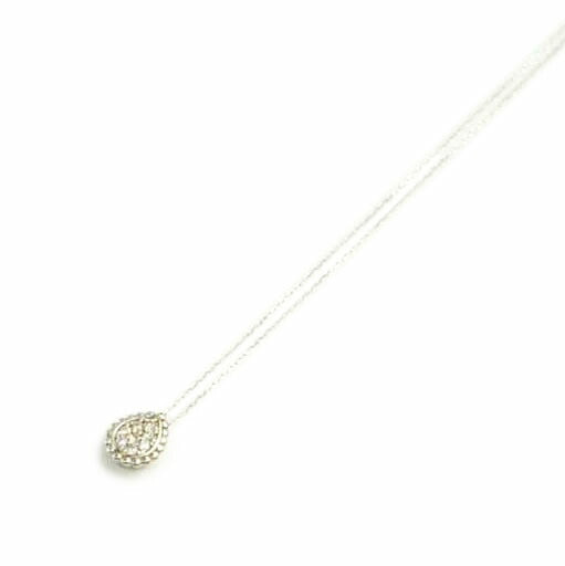 K18WGダイヤネックレス0.10//ABランク/64