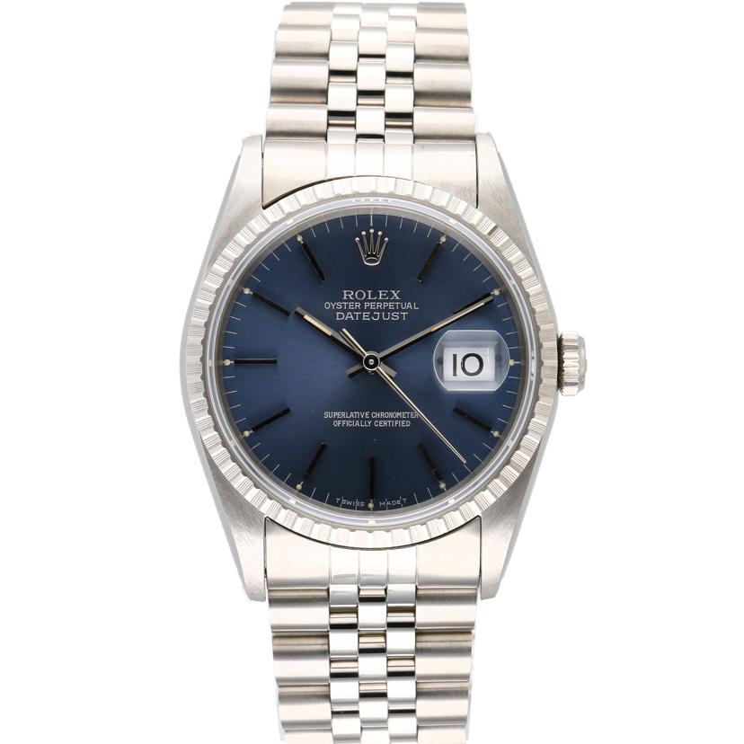 ROLEX ロレックス/デイトジャスト/ブルー文字盤/X番/16220//X41**********/Aランク/75