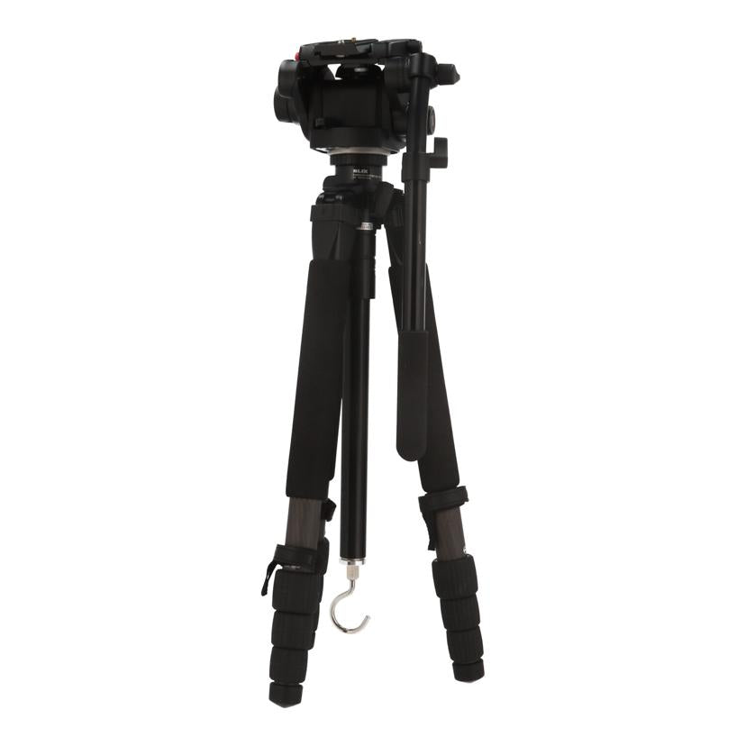 SLIK Manfrotto スリック マンフロット /4段三脚+ビデオ雲台/CARBON MASTER 924RO+503HDV//90310815/Bランク/64