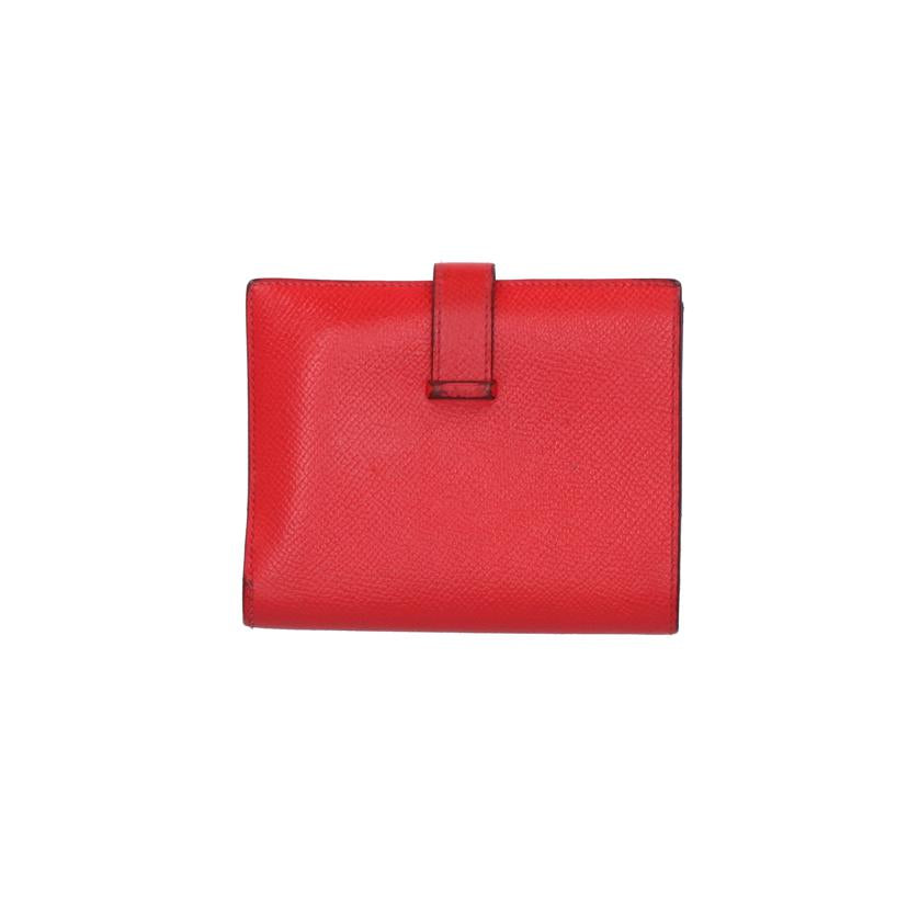 HERMES エルメス/ベアンコンパクト/ヴォーエプソン/ルージュ//C/Bランク/91