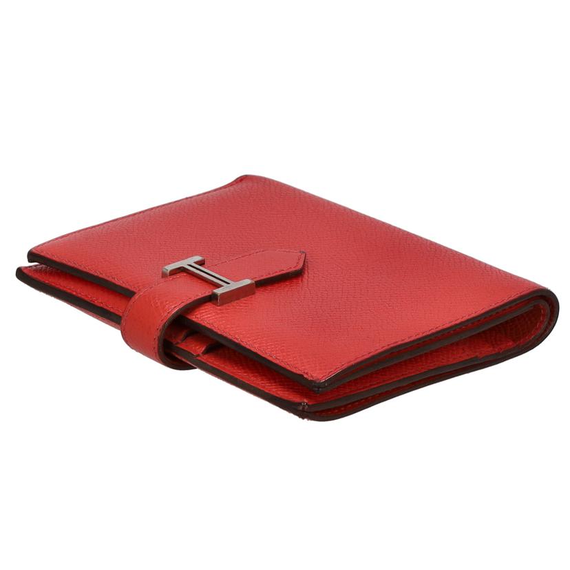 HERMES エルメス/ベアンコンパクト/ヴォーエプソン/ルージュ//C/Bランク/91