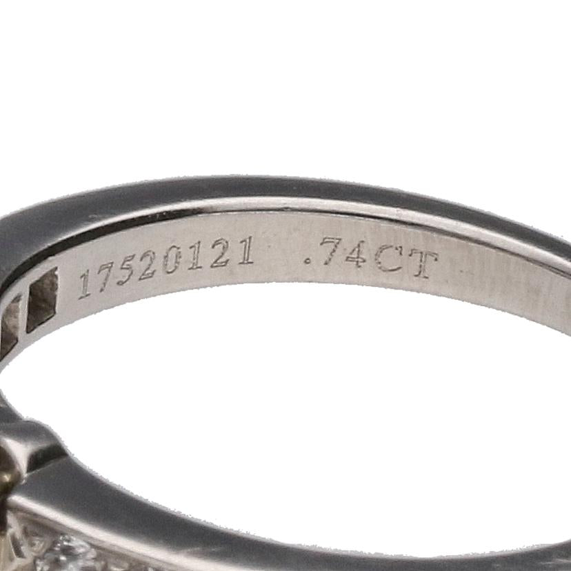 TIFFANY&Co ティファニー/PT950ダイヤリング0.74/#10/T鑑定/4.8//17520121/0.74/Aランク/75