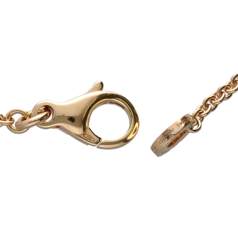 BVLGARI ブルガリ/AU750PGブルガリブルガリオープンワークダイヤネックレス/10.9//92SMW2/Aランク/75