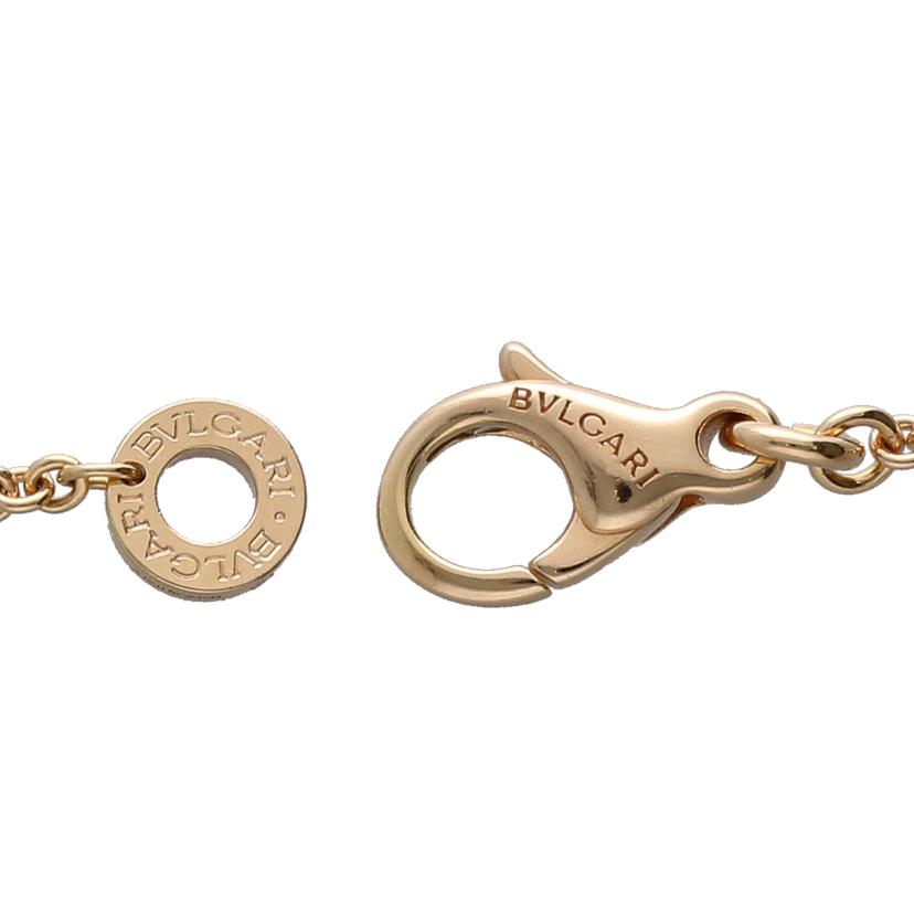 BVLGARI ブルガリ/AU750PGブルガリブルガリオープンワークダイヤネックレス/10.9//92SMW2/Aランク/75