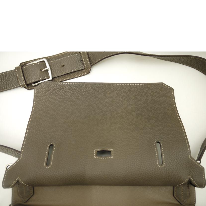 HERMES エルメス/△ジプシエール34/トリヨンクレマンス/トープ//□Q(*****/ABランク/69