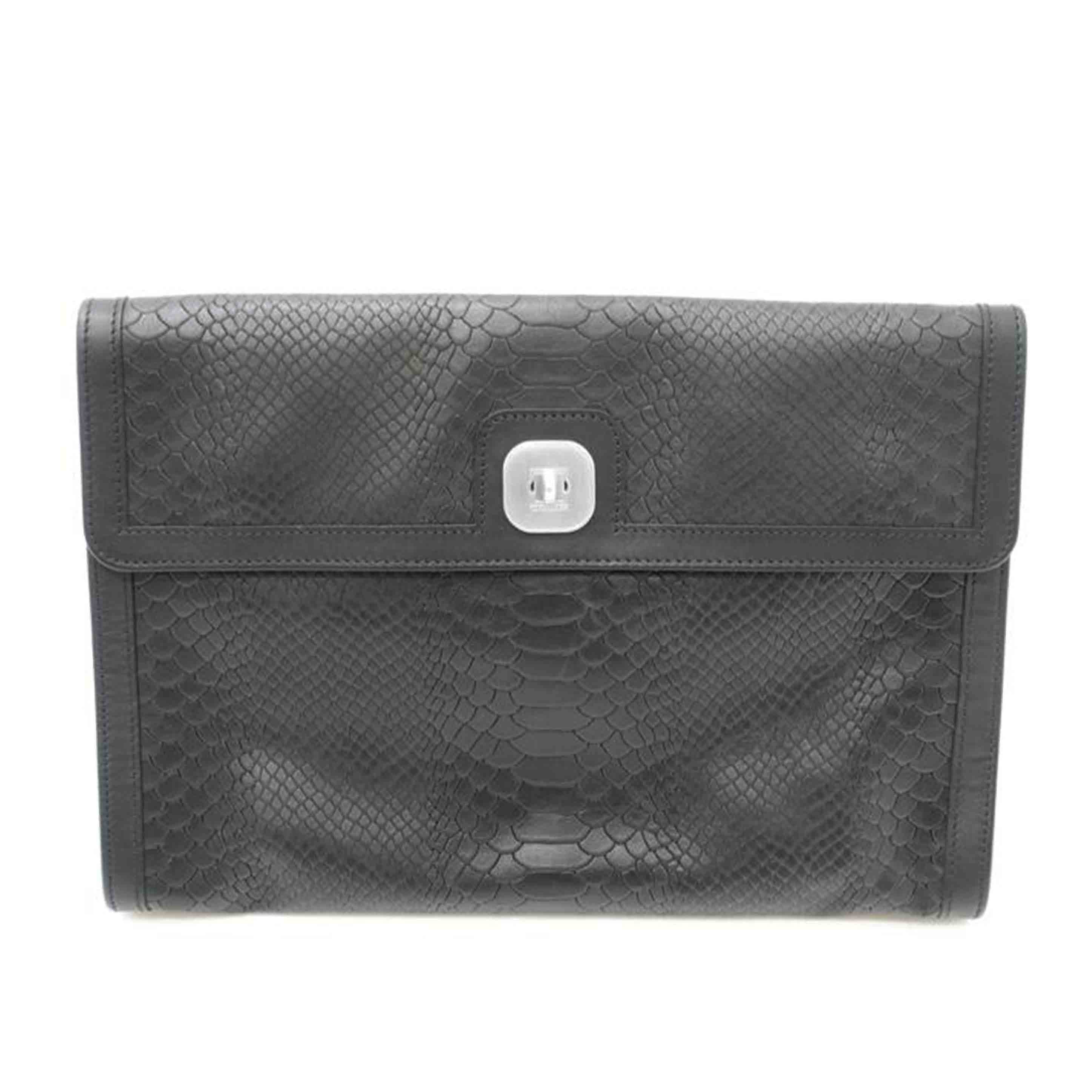 LONGCHAMP ロンシャン/型押しクラッチバッグ//Aランク/88