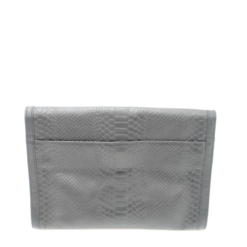 LONGCHAMP ロンシャン/型押しクラッチバッグ//Aランク/88