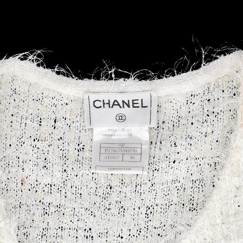 CHANEL シャネル/シャギーツイードアンサンブル/白/99P/P12867V00570//AD882/Aランク/05