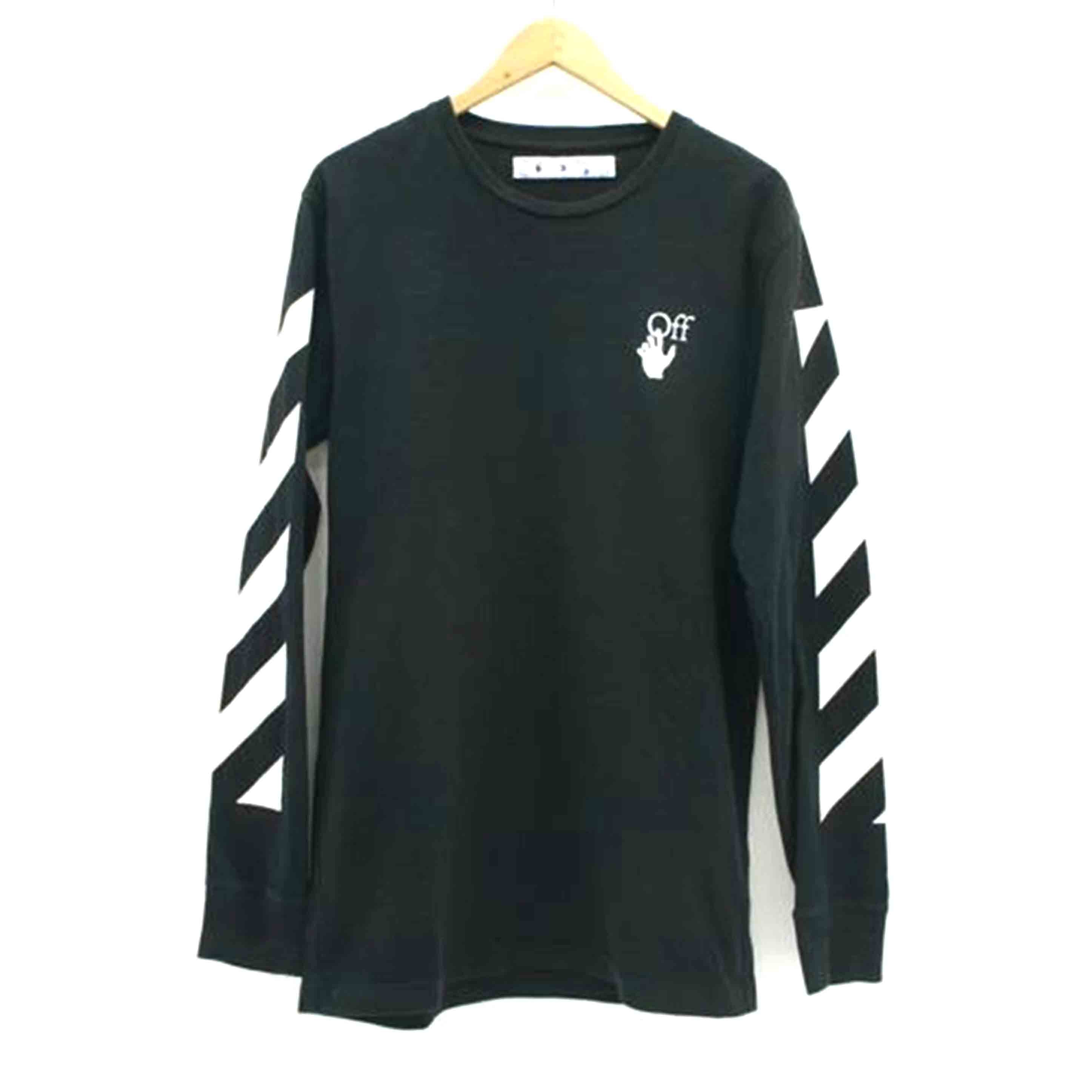 Off White オフホワイト/ロングTシャツ ハンドシェイク アロー/M/ブラック/OMAB001F20FAB008//Bランク/01