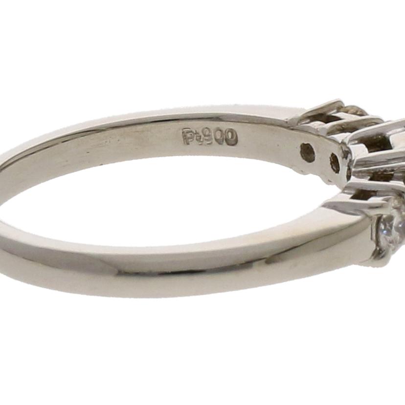 ◎PT900ダイヤリング0.408/0.37ct 中宝鑑定//Aランク/59
